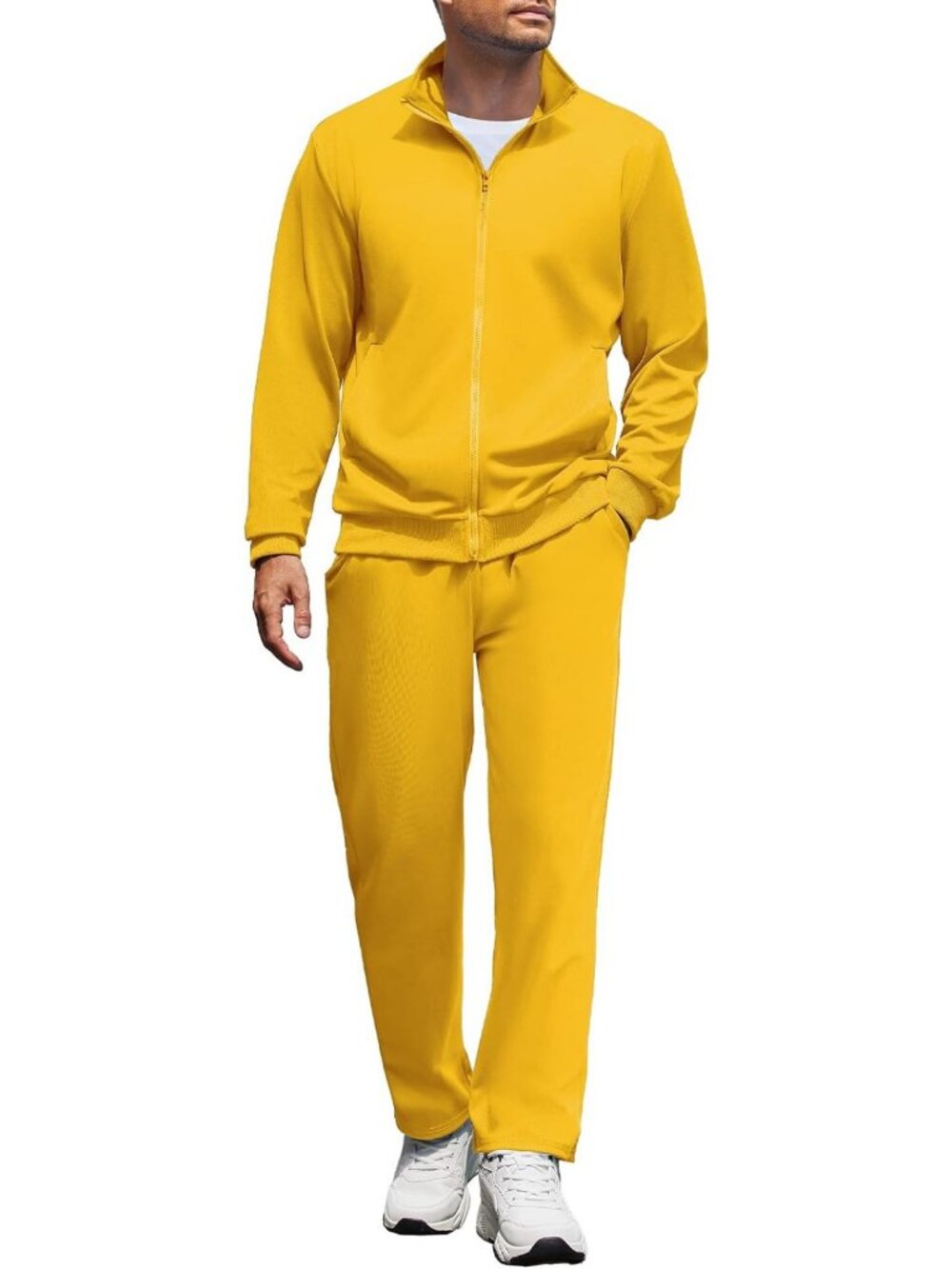 Men's Casual Tracksuit Set - Full Zip Jogging Suit & Comfortable Sweatsuit